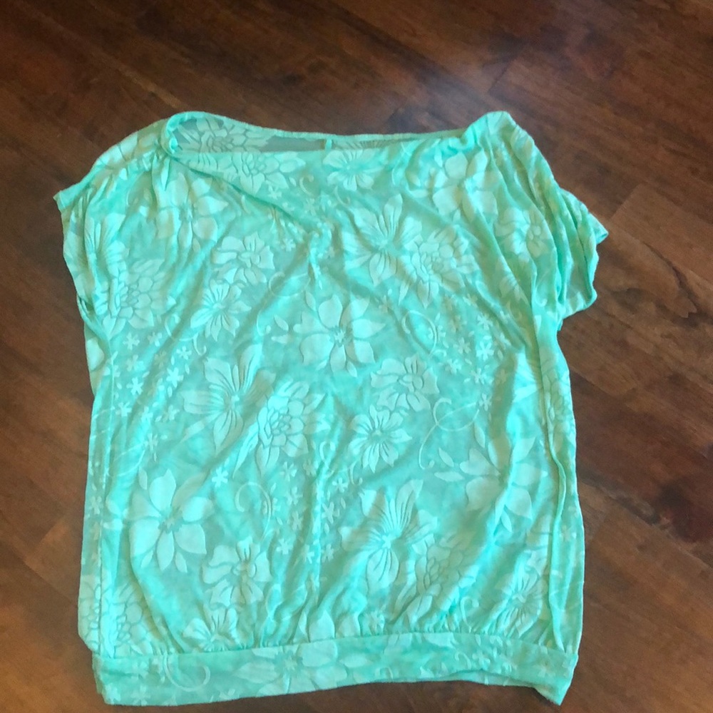 Green Flower Top